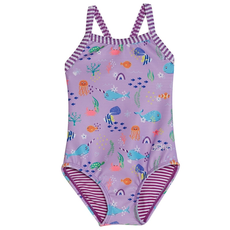 Dolfin Girls' Norie One Piece Swimsuit (Toddler)