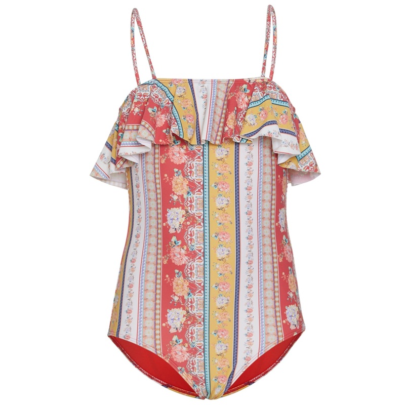 O'Neill Girls' Stella Ruffle One Piece Swimsuit (Big Kid)