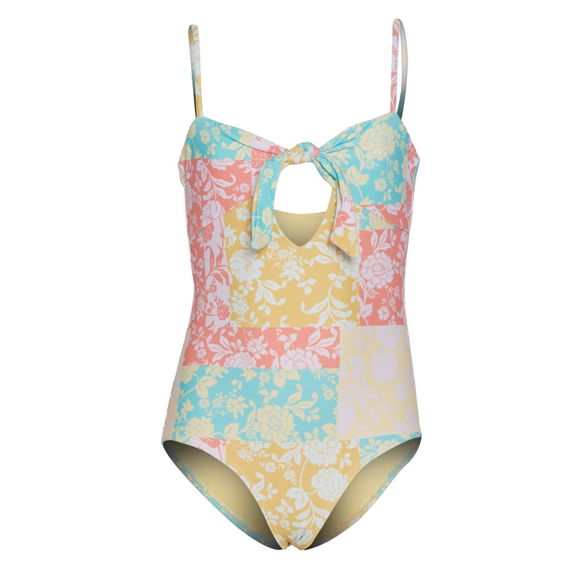 O'Neill Girls' Olivia Tie Front One Piece Swimsuit (Big Kid)