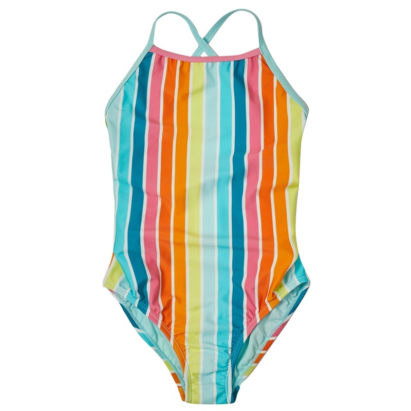 Speedo Girls' Printed X Back One Piece Swimsuit (Big Kid)