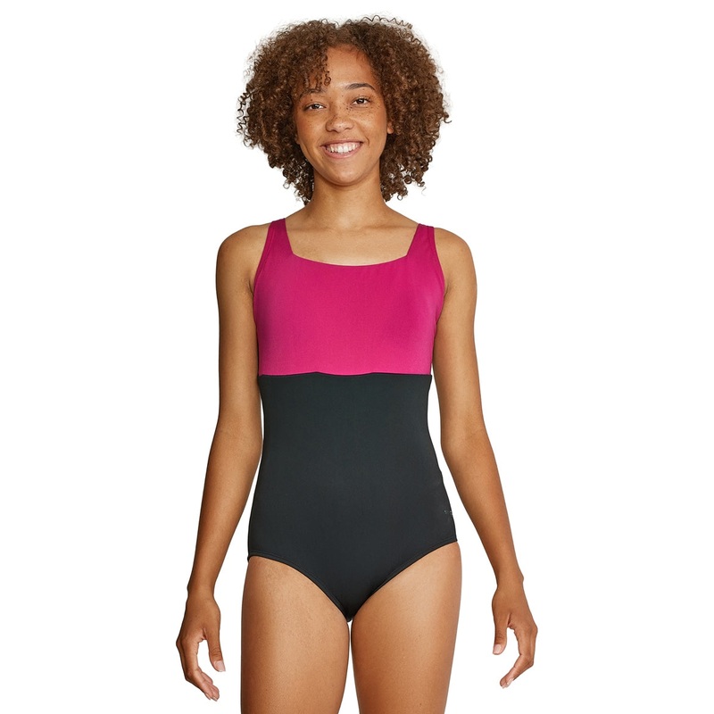 Speedo Women's Square Neck One Piece Swimsuit