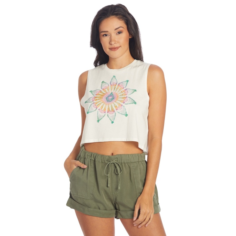 Volcom Women's Star Shields Crop Tank Top