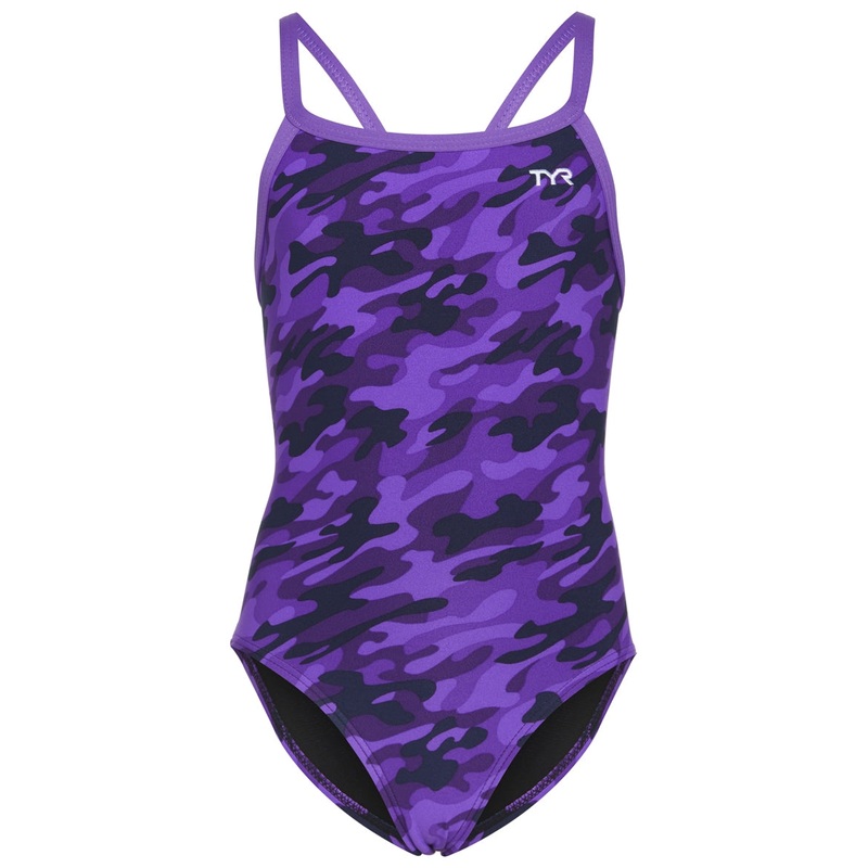 TYR Girls' Camo Diamondfit One Piece Swimsuit