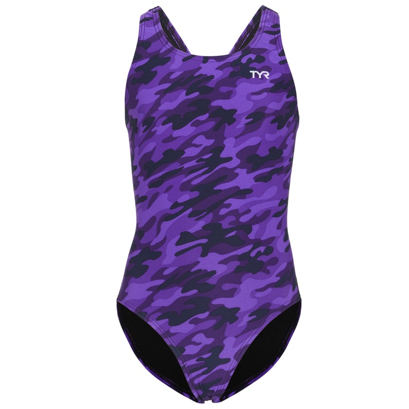 TYR Girls' Camo Maxfit One Piece Swimsuit