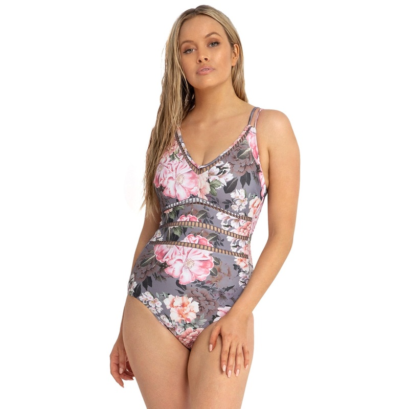Azura Women's Abeila Bralette One Piece Swimsuit (DD/E Cup)