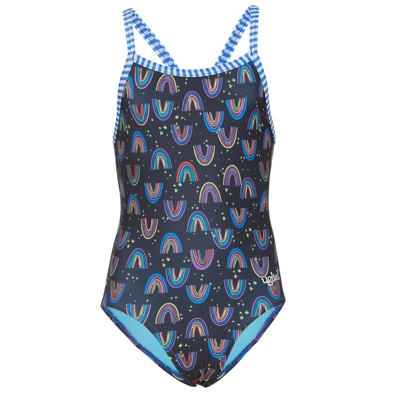 Dolfin Girls' Be Happy One Piece Swimsuit (Big Kid)