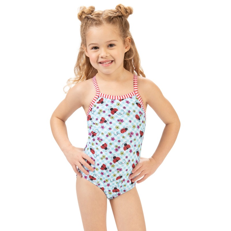 Dolfin Girls' Dottie One Piece Swimsuit (Toddler, Little Kid)