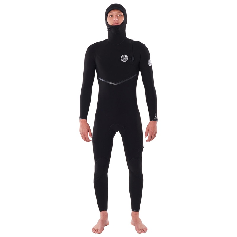 Rip Curl Men's 4/3mm E-Bomb Long Sleeve Zip Free Hooded Fullsuit Wetsuit