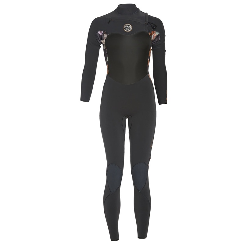 Rip Curl Women's 3/2mm Flashbomb Long Sleeve Chest Zip Fullsuit Wetsuit