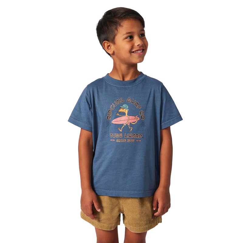 Rip Curl Boys' Grom Energy Lizard Short Sleeve Tee (Toddler, Little Kid)