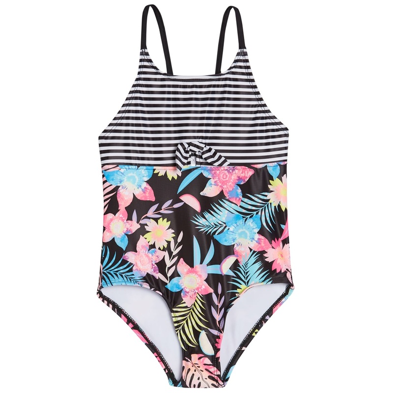Shelloha Girls' Floral Fruit One Piece Swimsuit (Little Kid, Big Kid)