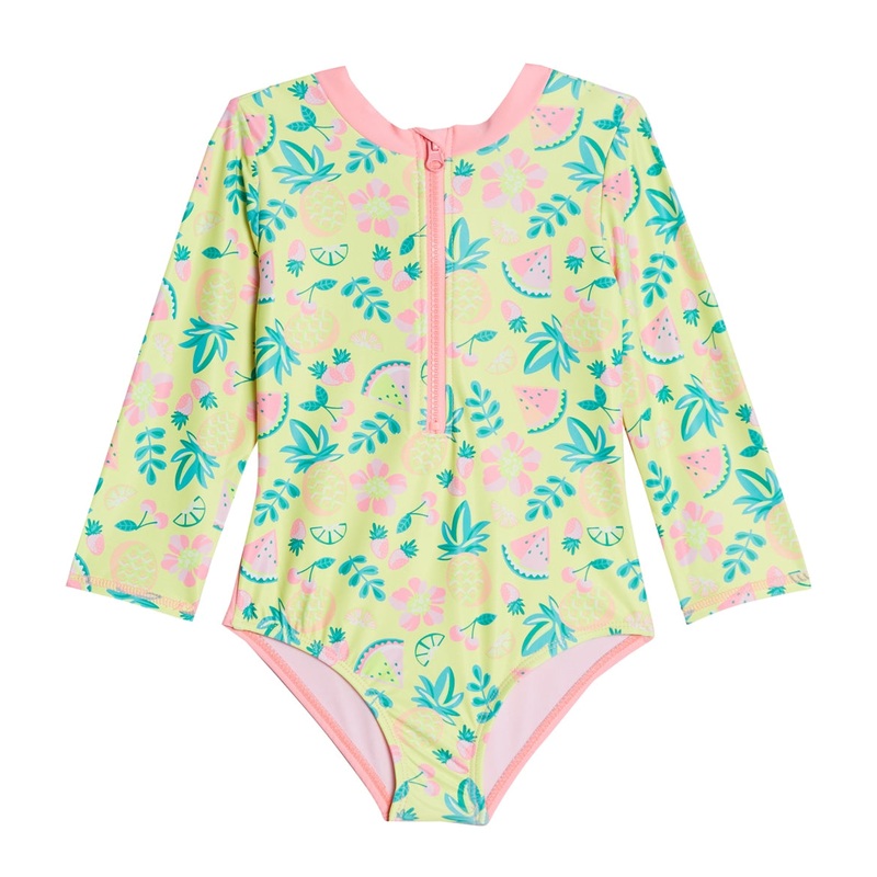 Shelloha Girls' Fruit Basket Long Sleeve One Piece Swimsuit (Baby, Toddler)