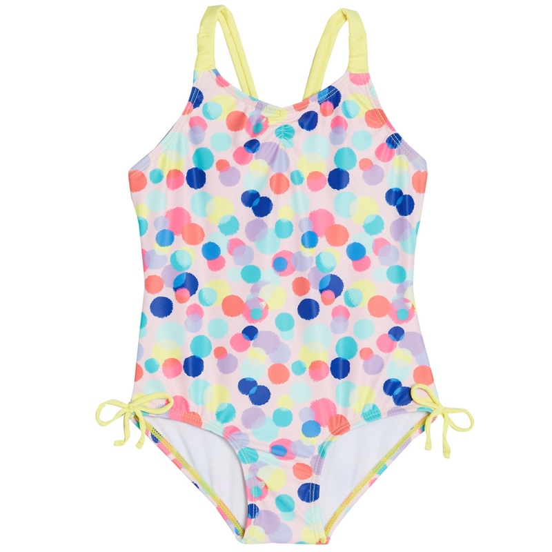 Shelloha Girls' Party Confetti One Piece Swimsuit (Baby, Toddler)