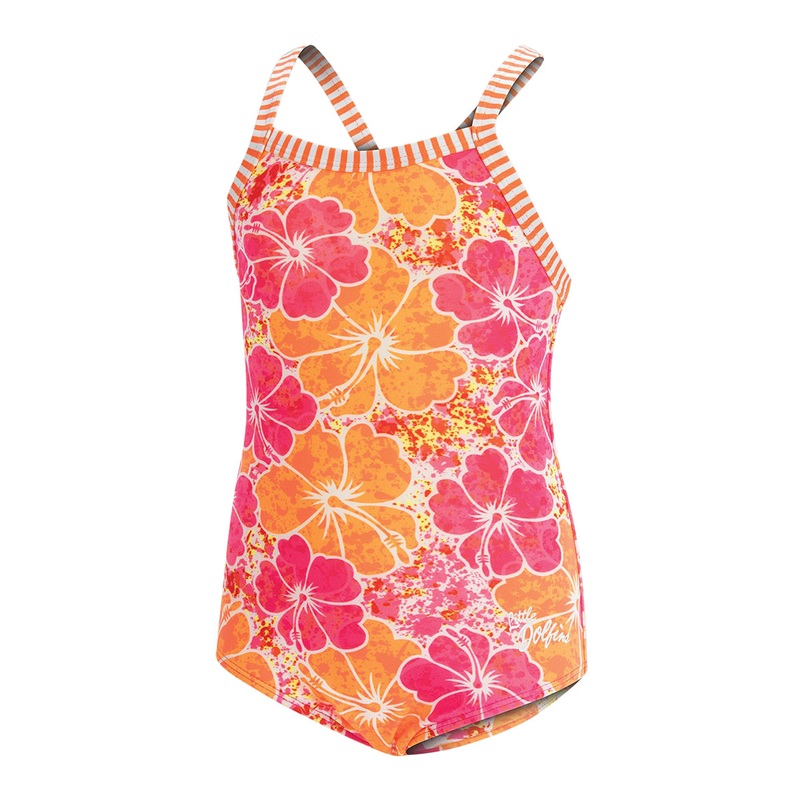 Dolfin Uglies Girls' Tropical Printed One Piece Swimsuit (Big Kid)