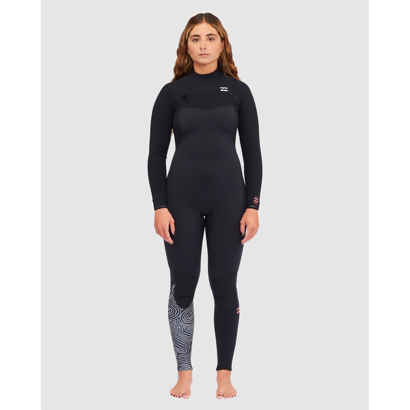 Womens 4/3mm Furnace Comp Chest Zip Wetsuit