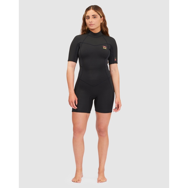 Womens 2/2mm Synergy Back Zip Short Sleeve Springsuit