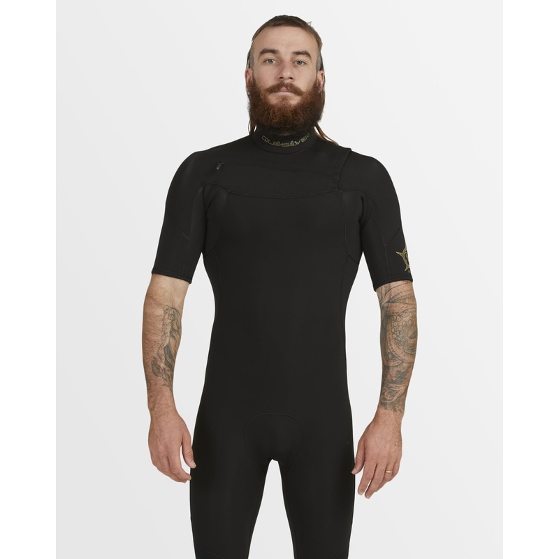 Mens 2/2mm Everyday Sessions Short Sleeve Chest Zip Springsuit