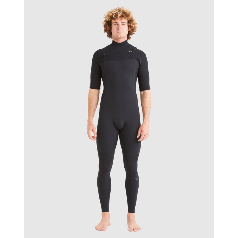 Mens 2/2mm Revolution Chest Zip Short Sleeve Full