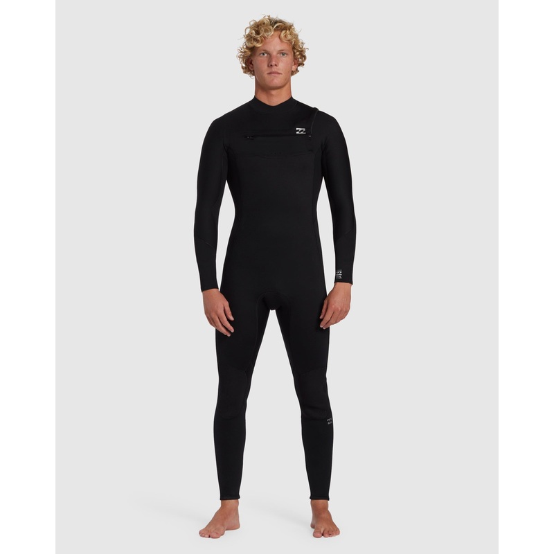 Mens 3/2mm Foil Chest Zip Steamer Wetsuit