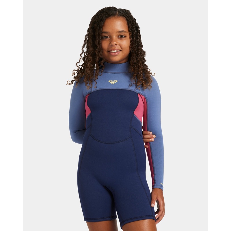 Girls 4-16 2/2mm Prologue Back Zip Long Sleeve Springsuit