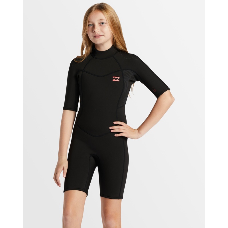 Girls 6-14 2/2mm Synergy Back Zip Springsuit