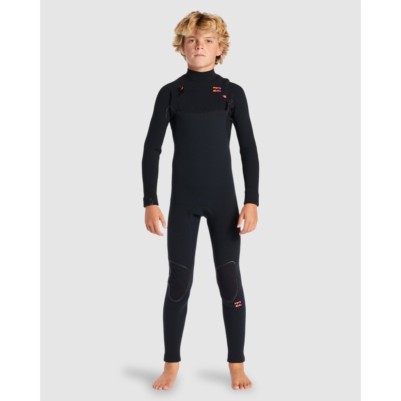 Boys 8-16 3/2mm Furnace Comp Chest Zip Steamer Wetsuit