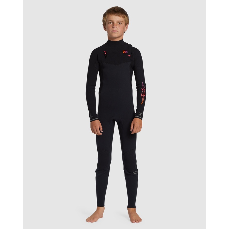 Boys 8-16 3/2mm Revolution Steamer Chest Zip Wetsuit