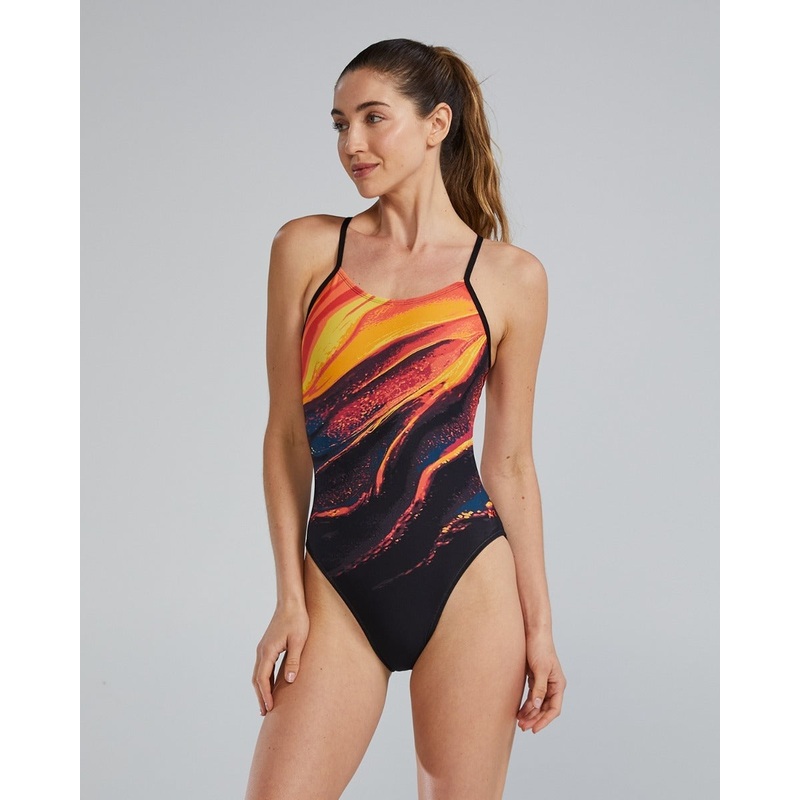 Tyr Women's Cutoutfit One Piece Swimsuit - Vesuvius