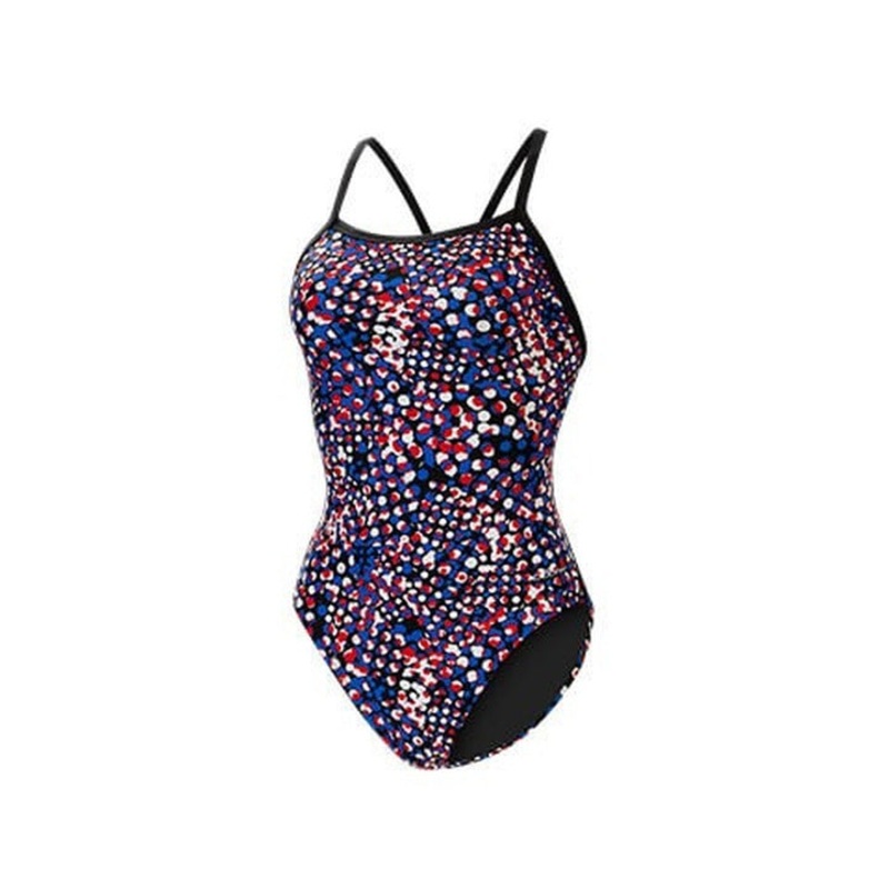 Dolfin XtraSleek Women's Supernova Green V-2 Back One Piece Swimsuit-Supernova