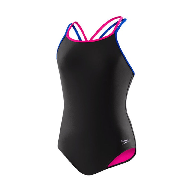 Speedo Girls Swimsuit SOLID Crossback