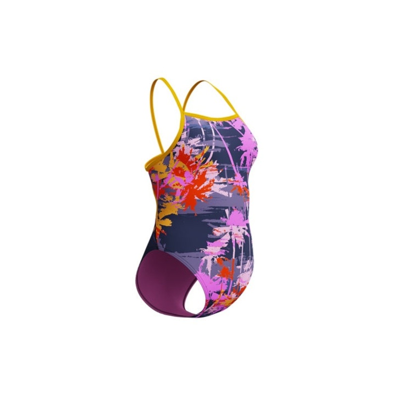 Speedo Women's Printed Web Back One Piece