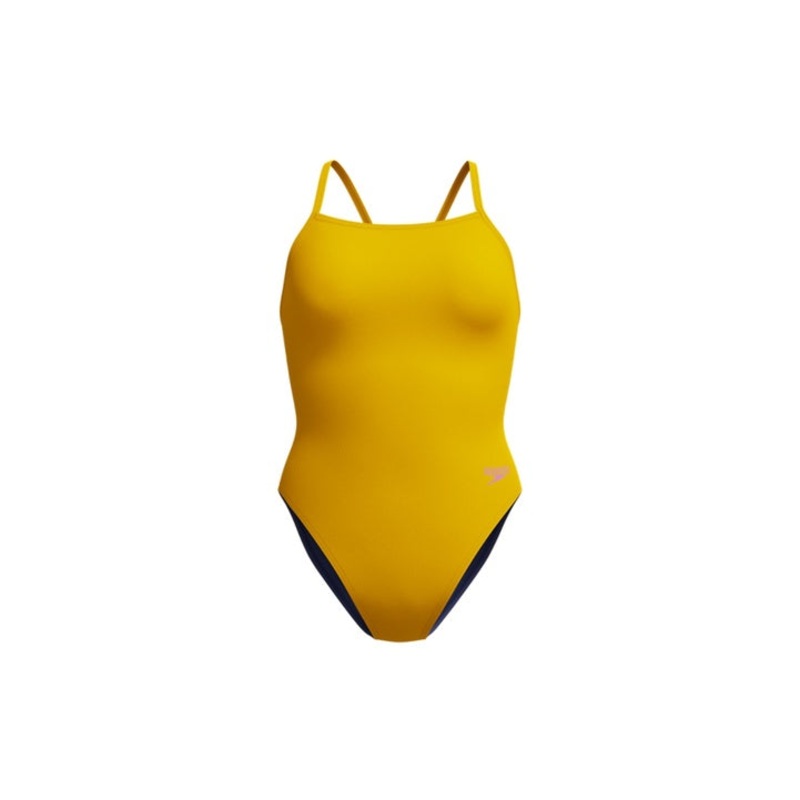 Speedo Women's Solid V-Back One Piece