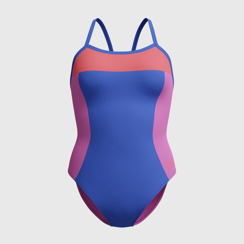 Speedo Women's Colorblock Propel Back 1Pc Swimsuit Extended Color