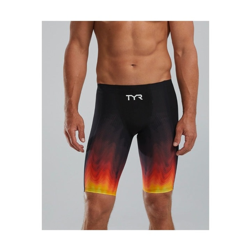 TYR Men's Shockwave High-Waist Jammer Swimsuit - Fury