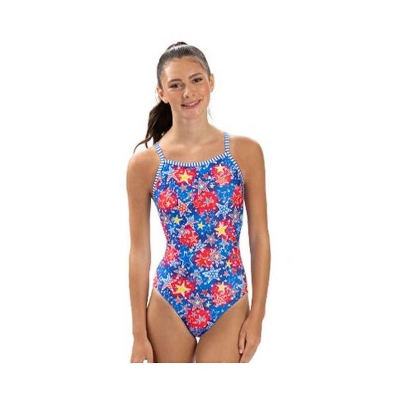 Dolfin Women's Uglies Celebrate V-Back One Piece Swimsuit