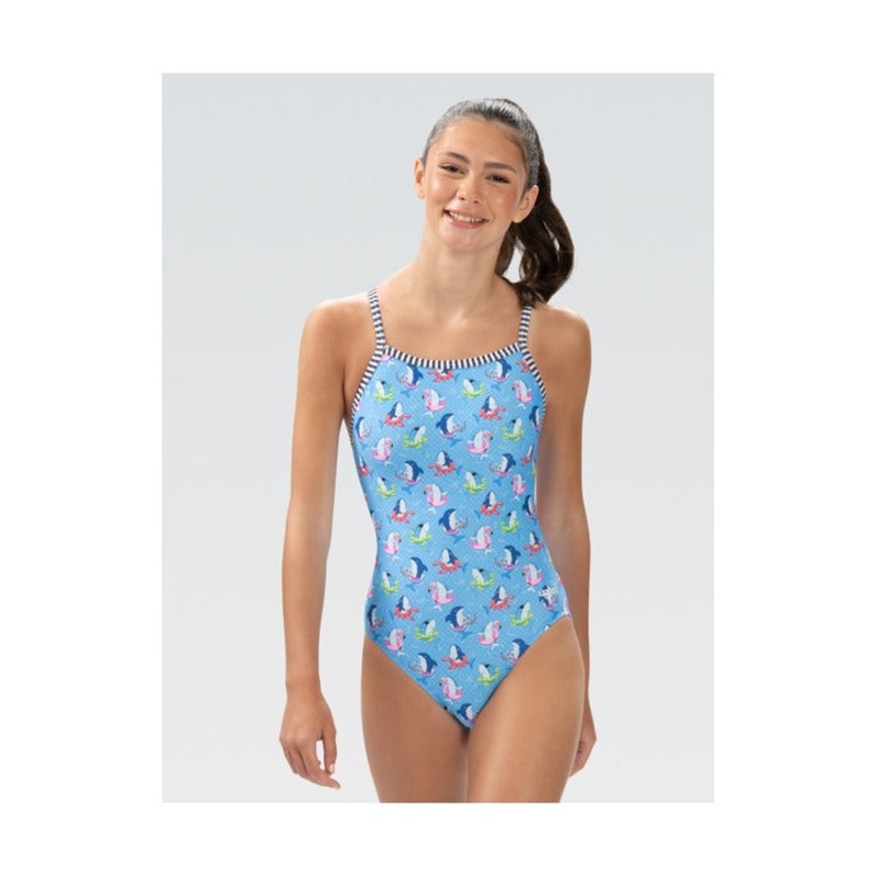 Dolfin Women's Uglies Fin Floats V-Back One Piece Swimsuit