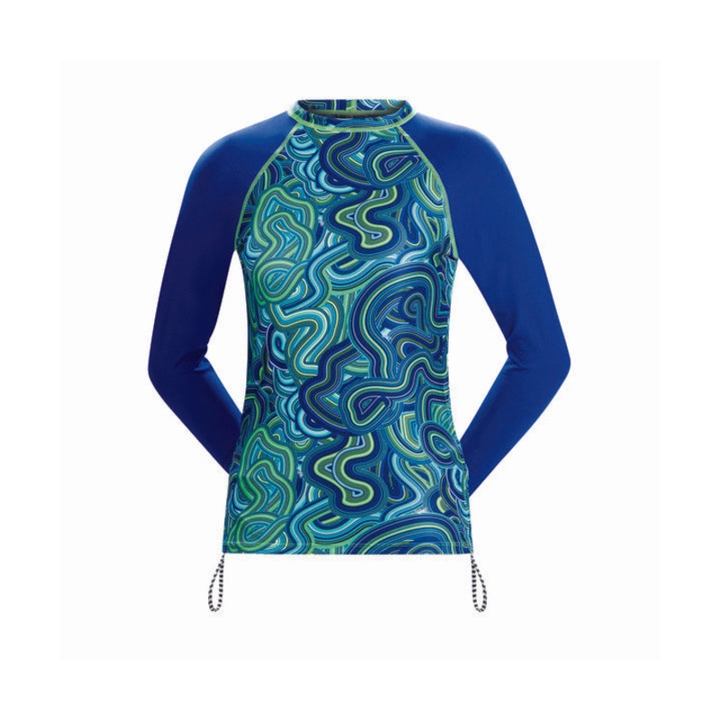 Dolfin Uglies Women'S Rash Guard Long Sleeve Waves For Days