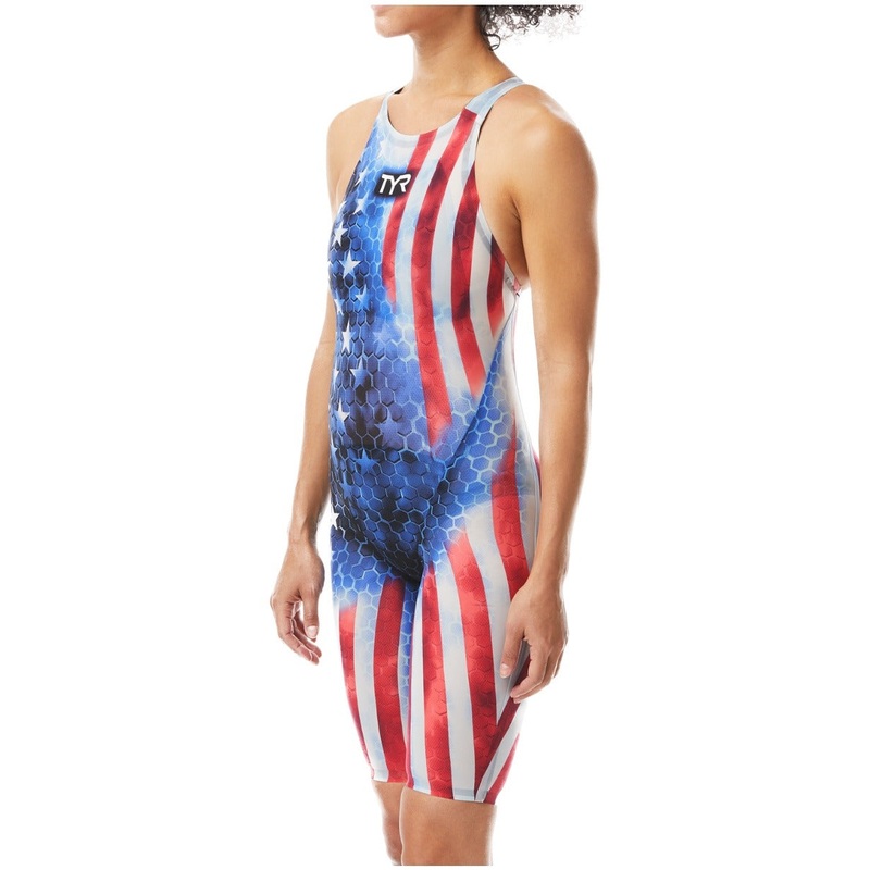 TYR Women's Avictor Supernova USA Closed Back Tech Suit