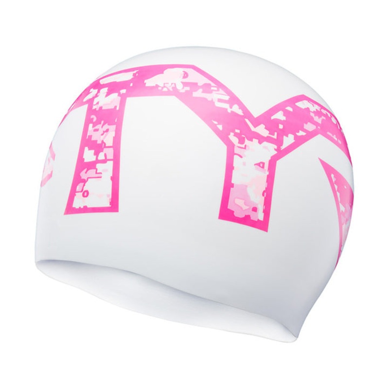 Tyr Pink Camo Silicone Swim Cap