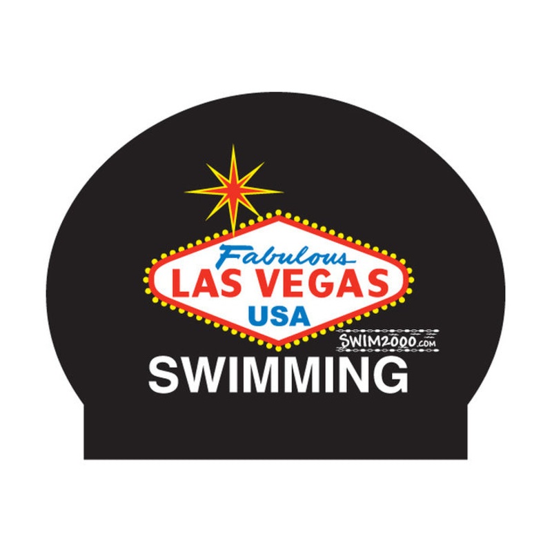 Las Vegas Latex Swim Cap