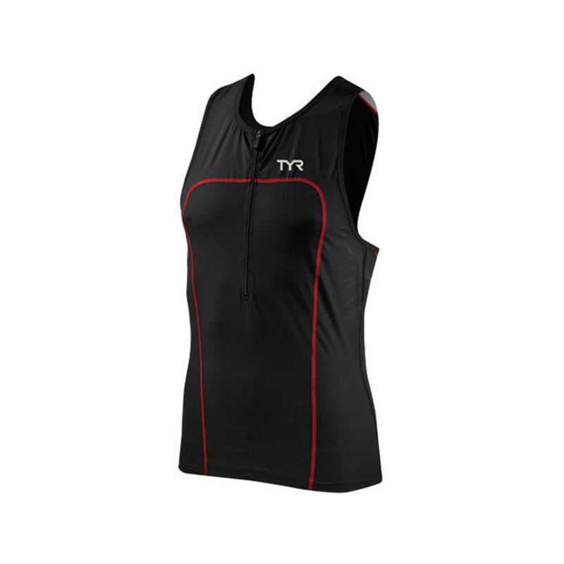 Tyr Carbon Triathlon Tank w/Zipper Male