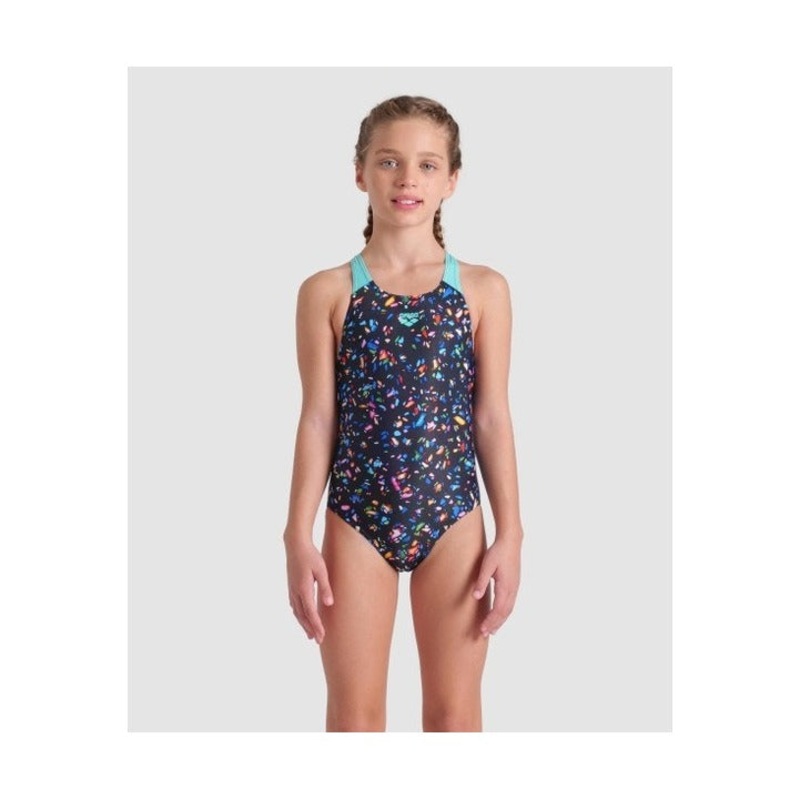 Arena Girl's Confetti Swim Pro Back One Piece Swimsuit