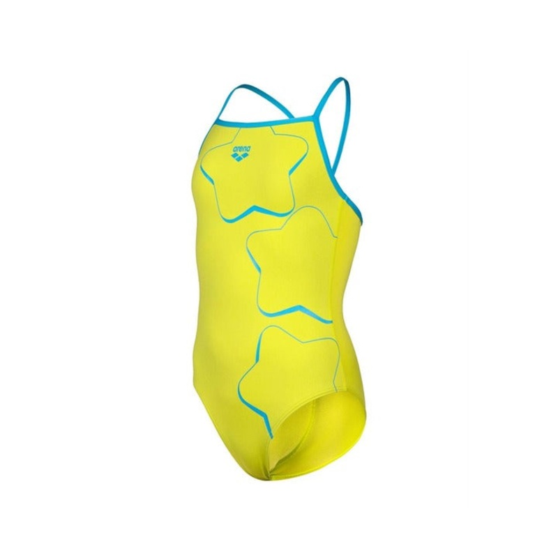 Arena Girl's Star Graphic Lightdrop Back One Piece Swimsuit