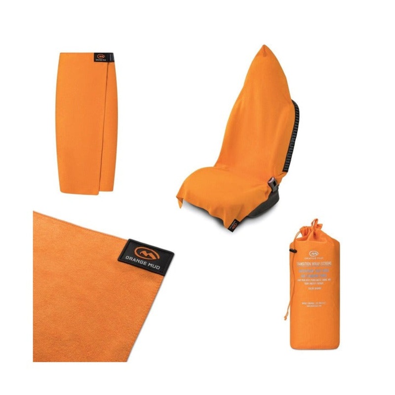 Orange Mud Transition Wrap Extreme: Waterproof Seat Cover and Changing Towel