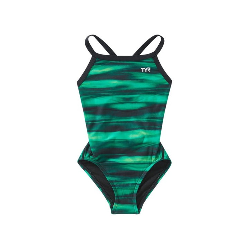 TYR Girls' Technowave Diamondfit One Piece Swimsuit