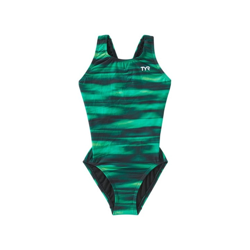 TYR Girls' Technowave Maxfit One Piece Swimsuit