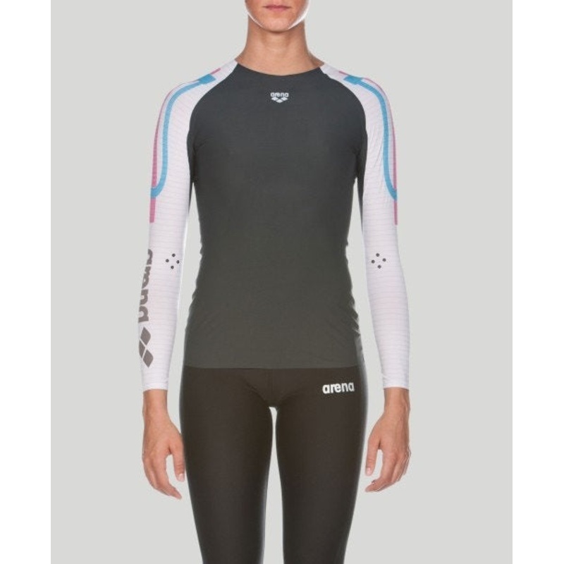 Arena Women's Carbon Compression Long Sleeve Tech Suit