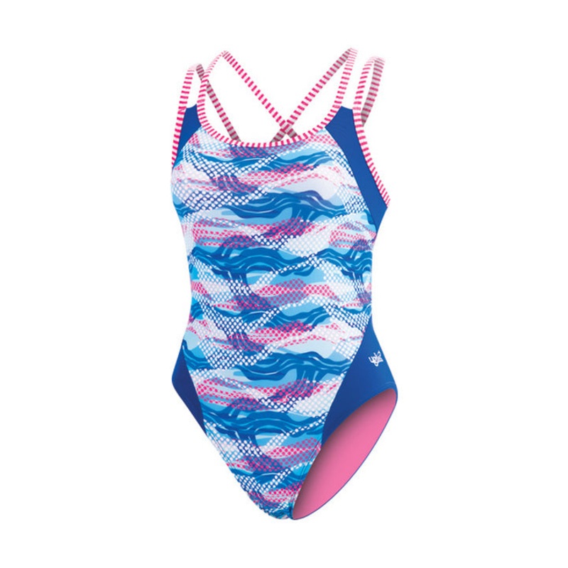 Dolfin Uglies Underwater Camo Double Strap Open Keyhole Back Swimsuit