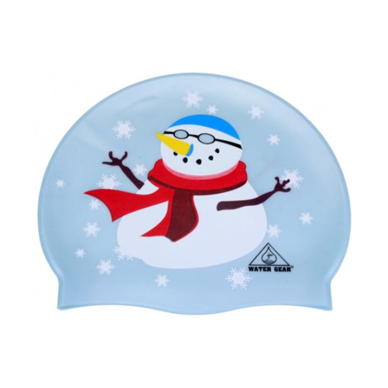 Water Gear Snowman Swim Cap