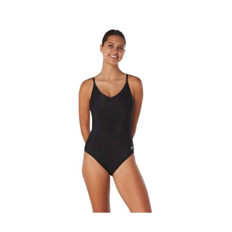 Speedo Rib One Piece Swimsuit